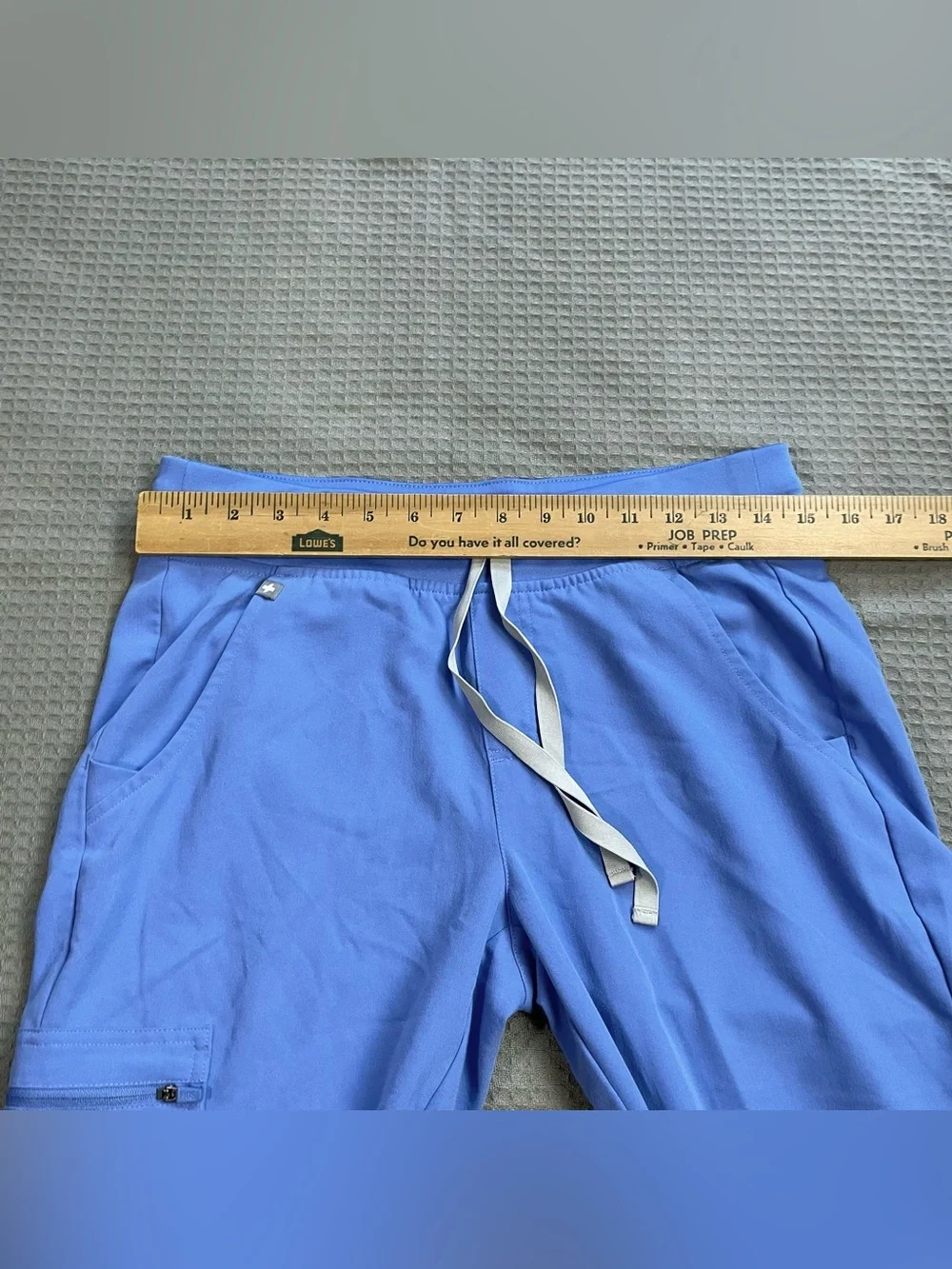 Figs Zamora Jogger Scrub Pants Small Petite SP Women’s Ceil Blue Stretch